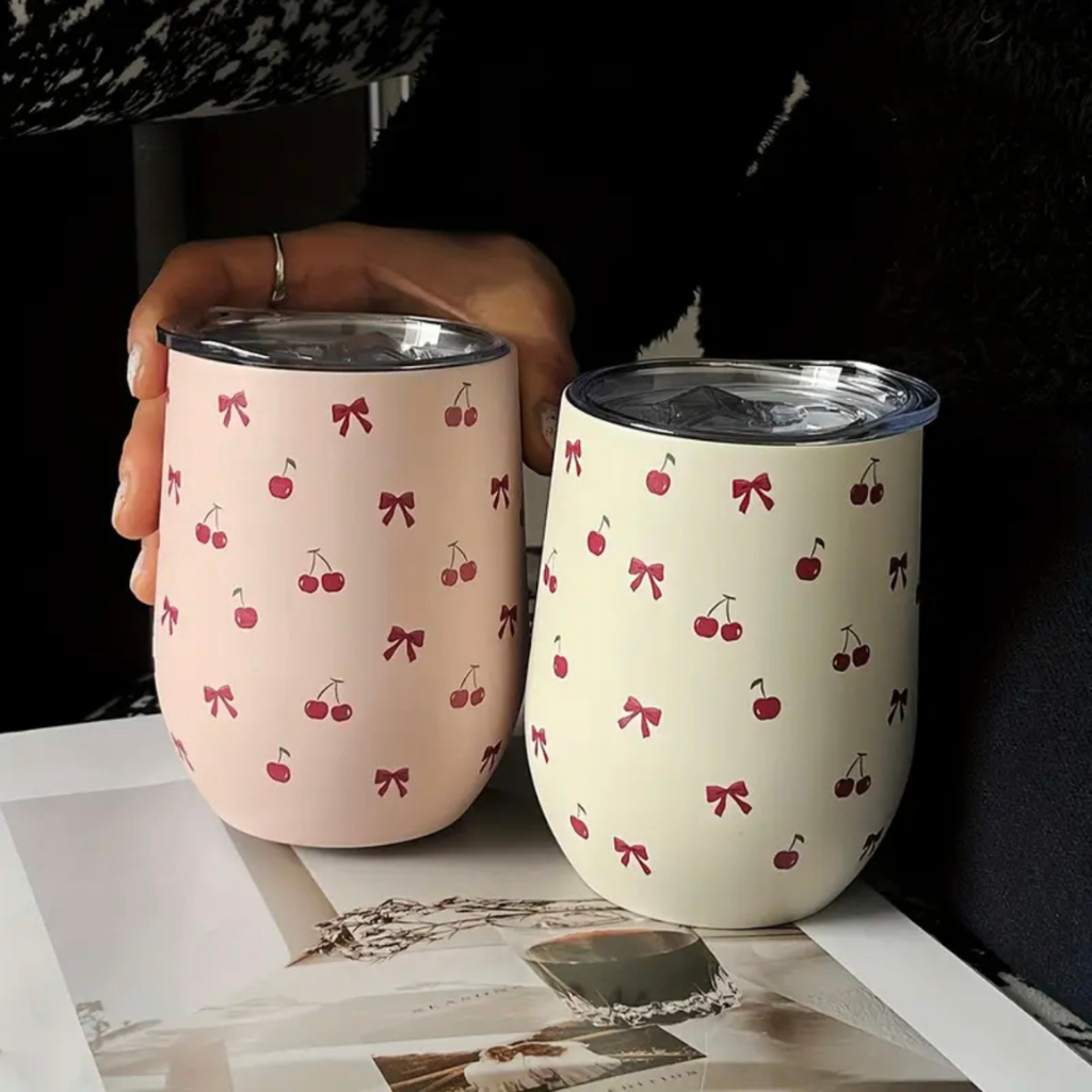 Thermosflasche aus Edelstahl - Cherry