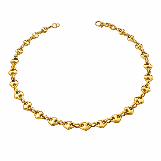 ALYA - Herzförmige Choker Halskette